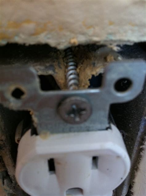 fix stripped electrical outlet box|stripped electrical box repair.